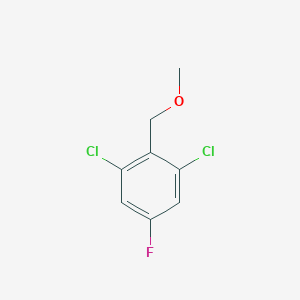 molecular formula C8H7Cl2FO B6293767 1,3-Dichloro-5-fluoro-2-(methoxymethyl)benzene CAS No. 2379322-20-8