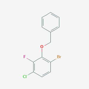 molecular formula C13H9BrClFO B6293804 2-(Benzyloxy)-1-bromo-4-chloro-3-fluorobenzene CAS No. 2379322-30-0