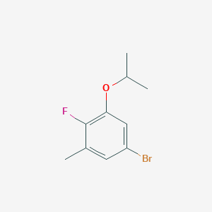 molecular formula C10H12BrFO B6293830 5-Bromo-2-fluoro-1-isopropoxy-3-methylbenzene CAS No. 2379322-03-7