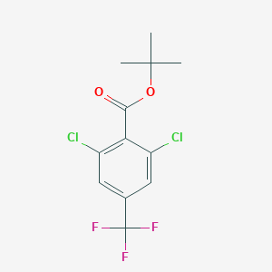 molecular formula C12H11Cl2F3O2 B6293843 tert-Butyl 2,6-dichloro-4-(trifluoromethyl)benzoate CAS No. 2379322-72-0