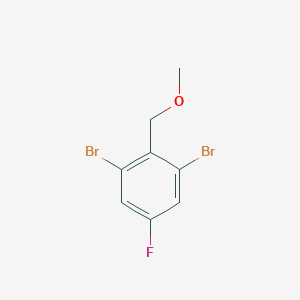 molecular formula C8H7Br2FO B6293848 1,3-Dibromo-5-fluoro-2-(methoxymethyl)benzene CAS No. 2379322-17-3