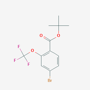 molecular formula C12H12BrF3O3 B6293860 tert-Butyl 4-bromo-2-(trifluoromethoxy)benzoate CAS No. 2379322-16-2