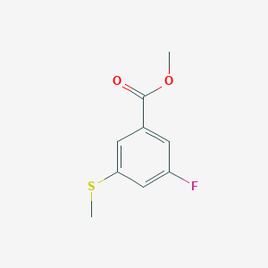 molecular formula C9H9FO2S B6293872 Methyl 3-fluoro-5-(methylthio)benzoate CAS No. 2379322-70-8