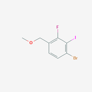 molecular formula C8H7BrFIO B6293875 1-Bromo-3-fluoro-2-iodo-4-(methoxymethyl)benzene CAS No. 2379322-02-6