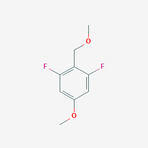 molecular formula C9H10F2O2 B6293891 1,3-Difluoro-5-methoxy-2-(methoxymethyl)benzene CAS No. 2379322-28-6