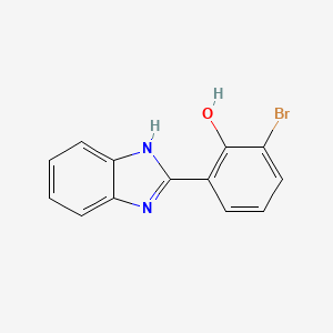 molecular formula C13H9BrN2O B6293905 2-(1H-Benzo[d]imidazol-2-yl)-6-bromophenol CAS No. 2379322-69-5