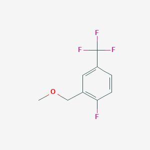 molecular formula C9H8F4O B6293917 1-Fluoro-2-(methoxymethyl)-4-(trifluoromethyl)benzene CAS No. 2379322-15-1