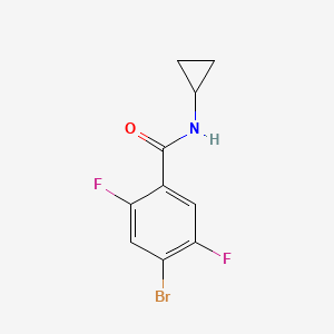 molecular formula C10H8BrF2NO B6293934 4-Bromo-N-cyclopropyl-2,5-difluorobenzamide CAS No. 2379322-00-4