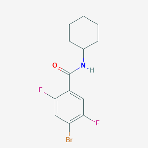 molecular formula C13H14BrF2NO B6293945 4-Bromo-N-cyclohexyl-2,5-difluorobenzamide CAS No. 2379322-14-0
