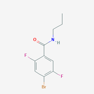 molecular formula C10H10BrF2NO B6293949 4-Bromo-2,5-difluoro-N-propylbenzamide CAS No. 2379321-23-8