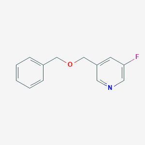 molecular formula C13H12FNO B6294014 3-((Benzyloxy)methyl)-5-fluoropyridine CAS No. 23586-94-9