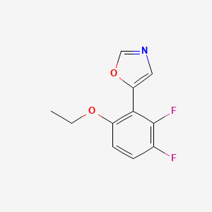 molecular formula C11H9F2NO2 B6294038 5-(6-ethoxy-2,3-difluorophenyl)oxazole CAS No. 2379321-90-9