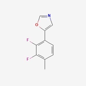 molecular formula C10H7F2NO B6294044 5-(2,3-difluoro-4-methylphenyl)oxazole CAS No. 2379321-21-6