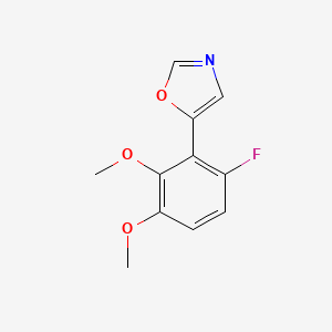 molecular formula C11H10FNO3 B6294085 5-(6-fluoro-2,3-dimethoxyphenyl)oxazole CAS No. 2379322-64-0