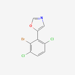 molecular formula C9H4BrCl2NO B6294100 5-(2-bromo-3,6-dichlorophenyl)oxazole CAS No. 2364585-11-3