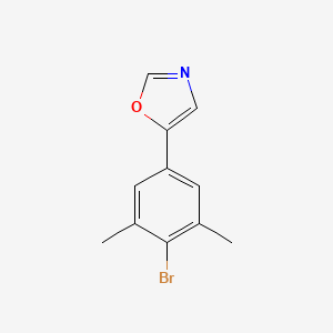 molecular formula C11H10BrNO B6294113 5-(4-Bromo-3,5-dimethylphenyl)oxazole CAS No. 2225759-21-5