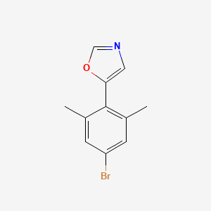molecular formula C11H10BrNO B6294142 5-(4-bromo-2,6-dimethylphenyl)oxazole CAS No. 2364584-95-0