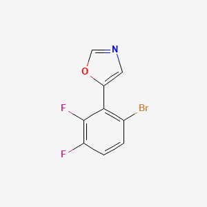 molecular formula C9H4BrF2NO B6294204 5-(6-bromo-2,3-difluorophenyl)oxazole CAS No. 2364585-22-6