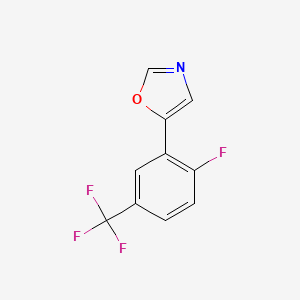 5-(2-fluoro-5-(trifluoromethyl)phenyl)oxazole