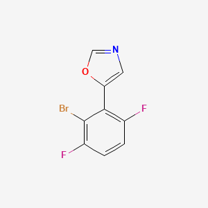 molecular formula C9H4BrF2NO B6294234 5-(2-Bromo-3,6-difluorophenyl)oxazole CAS No. 2364585-03-3