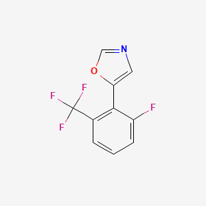 molecular formula C10H5F4NO B6294250 5-(2-fluoro-6-(trifluoromethyl)phenyl)oxazole CAS No. 2364585-23-7