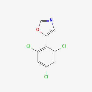 molecular formula C9H4Cl3NO B6294291 5-(2,4,6-trichlorophenyl)oxazole CAS No. 2364585-18-0