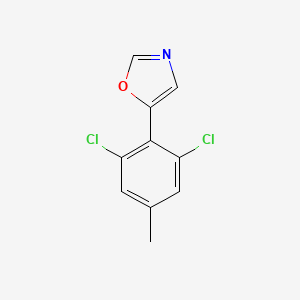 molecular formula C10H7Cl2NO B6294305 5-(2,6-dichloro-4-methylphenyl)oxazole CAS No. 2364585-01-1