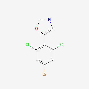 molecular formula C9H4BrCl2NO B6294318 5-(4-bromo-2,6-dichlorophenyl)oxazole CAS No. 2379321-64-7