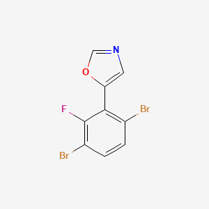 5-(3,6-dibromo-2-fluorophenyl)oxazole