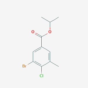 molecular formula C11H12BrClO2 B6294342 Propan-2-yl 3-bromo-4-chloro-5-methylbenzoate CAS No. 2364584-69-8