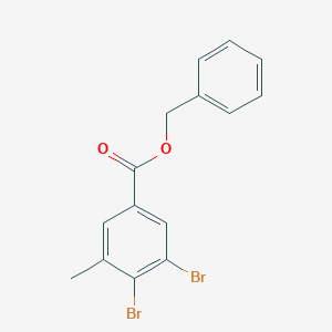 molecular formula C15H12Br2O2 B6294347 Benzyl 3,4-dibromo-5-methylbenzoate CAS No. 2364584-79-0