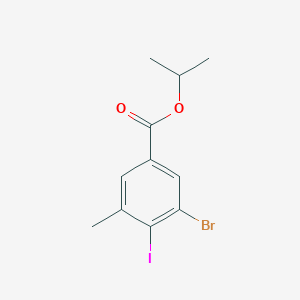 molecular formula C11H12BrIO2 B6294363 Propan-2-yl 3-bromo-4-iodo-5-methylbenzoate CAS No. 2364585-31-7
