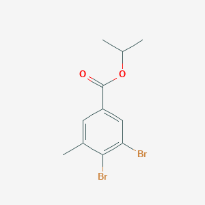 molecular formula C11H12Br2O2 B6294370 Propan-2-yl 3,4-dibromo-5-methylbenzoate CAS No. 2364584-60-9