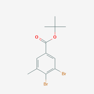 molecular formula C12H14Br2O2 B6294394 tert-Butyl 3,4-dibromo-5-methylbenzoate CAS No. 2364585-17-9