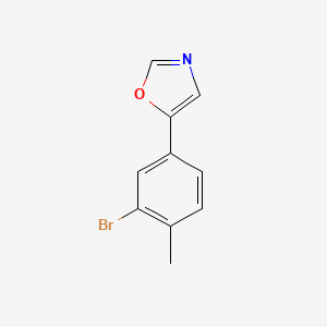 molecular formula C10H8BrNO B6294408 5-(3-Bromo-4-methylphenyl)-1,3-oxazole CAS No. 2002122-53-2