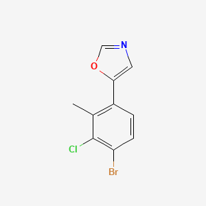 5-(4-Bromo-3-chloro-2-methylphenyl)oxazole
