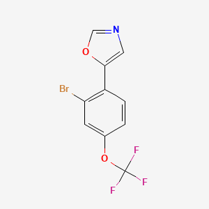 5-(2-Bromo-4-(trifluoromethoxy)phenyl)oxazole