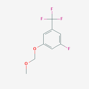 molecular formula C9H8F4O2 B6294425 5-Fluoro-1-methoxymethoxy-3-(trifluoromethyl)benzene CAS No. 2364585-39-5