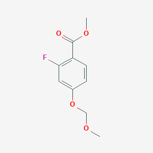 molecular formula C10H11FO4 B6294432 Methyl 2-fluoro-4-(methoxymethoxy)benzoate CAS No. 2271443-02-6