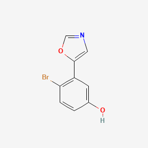 4-Bromo-3-(1,3-oxazol-5-yl)phenol