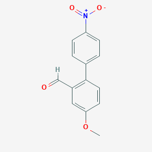 molecular formula C14H11NO4 B6294452 4'-nitro[1,1'-biphenyl]-4-methoxy-2-carbaldehyde CAS No. 2271443-01-5