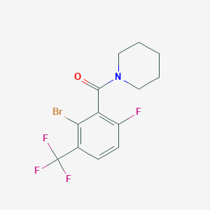 1-[2-Bromo-6-fluoro-3-(trifluoromethyl)benzoyl]piperidine