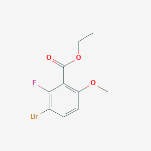molecular formula C10H10BrFO3 B6294499 Ethyl 3-bromo-2-fluoro-6-methoxybenzoate CAS No. 2271443-00-4