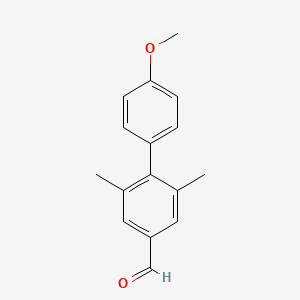 molecular formula C16H16O2 B6294520 2,6-Dimethyl-4'-methoxy-[1,1'-biphenyl]-4-carbaldehyde CAS No. 2271443-03-7