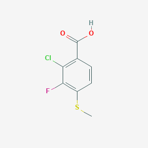 molecular formula C8H6ClFO2S B6294535 2-Chloro-3-fluoro-4-(methylsulfanyl)benzoic acid CAS No. 2271442-95-4