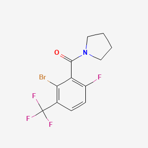 1-[2-Bromo-6-fluoro-3-(trifluoromethyl)benzoyl]pyrrolidine