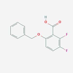 molecular formula C14H10F2O3 B6294568 2,3-Difluoro-6-(phenylmethoxy)benzoic acid CAS No. 2271442-87-4