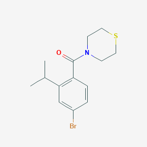 molecular formula C14H18BrNOS B6294603 (4-Bromo-2-isopropylphenyl)(thiomorpholino)methanone CAS No. 2364585-28-2