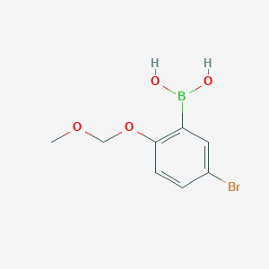 molecular formula C8H10BBrO4 B6294613 (5-Bromo-2-(methoxymethoxy)phenyl)boronic acid CAS No. 2642066-54-2
