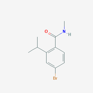 molecular formula C11H14BrNO B6294628 4-Bromo-2-isopropyl-N-methylbenzamide CAS No. 2364584-85-8